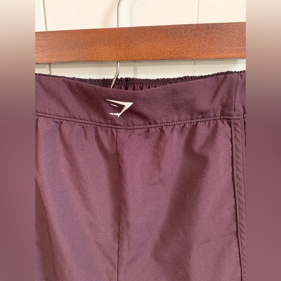 Gymshark Womens Scallop Hem Shaped‎ Shorts Purple Size Medium - Picture 2 of 5